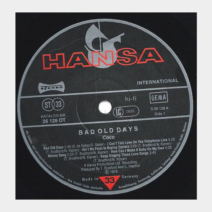 Coco - Bad Old Days (ex+/ex-)