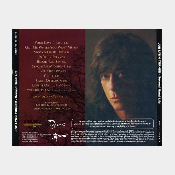 CD Joe Lynn Turner - Second Hand Life