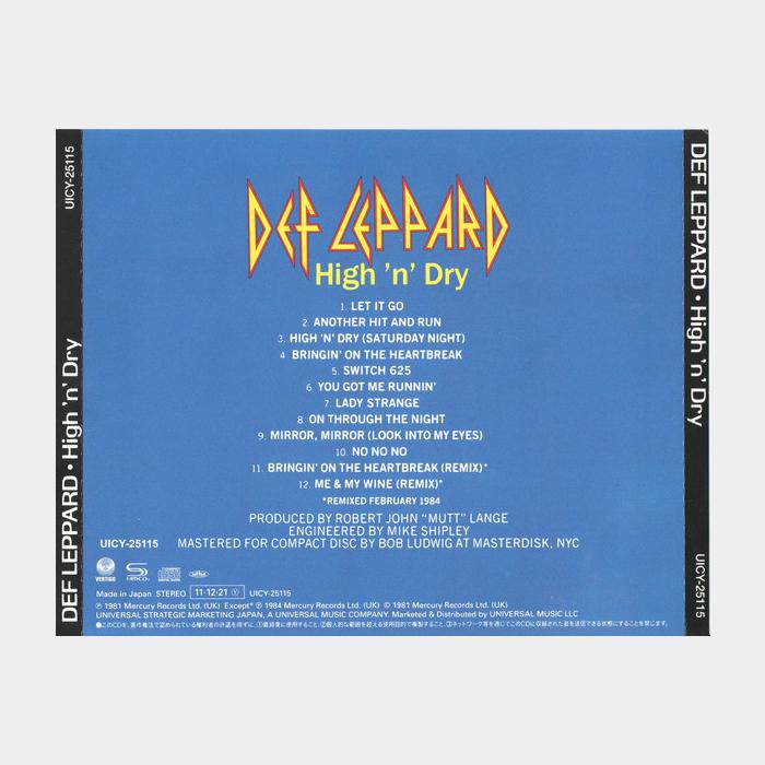 CD Def Leppard - High 'n' Dry