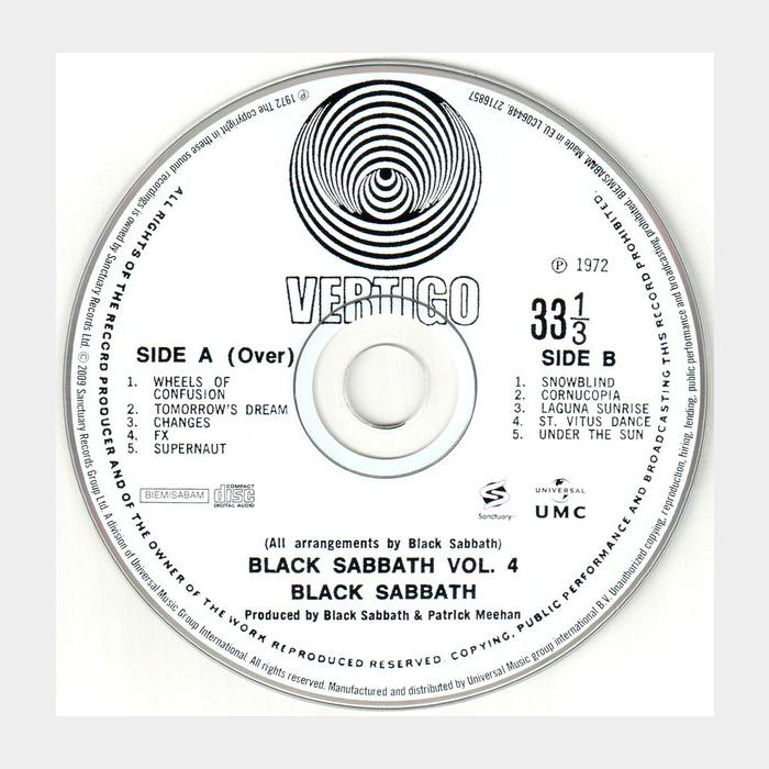CD Black Sabbath - Vol.4