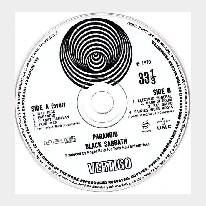 CD Black Sabbath - Paranoid