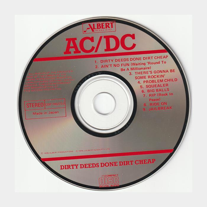CD AC/DC - Dirty Deeds Done Dirt Cheap