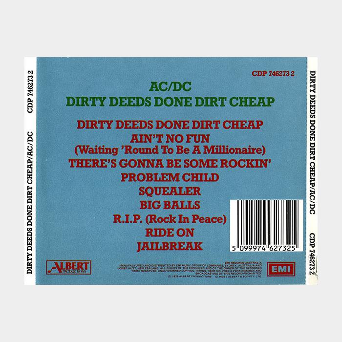 CD AC/DC - Dirty Deeds Done Dirt Cheap