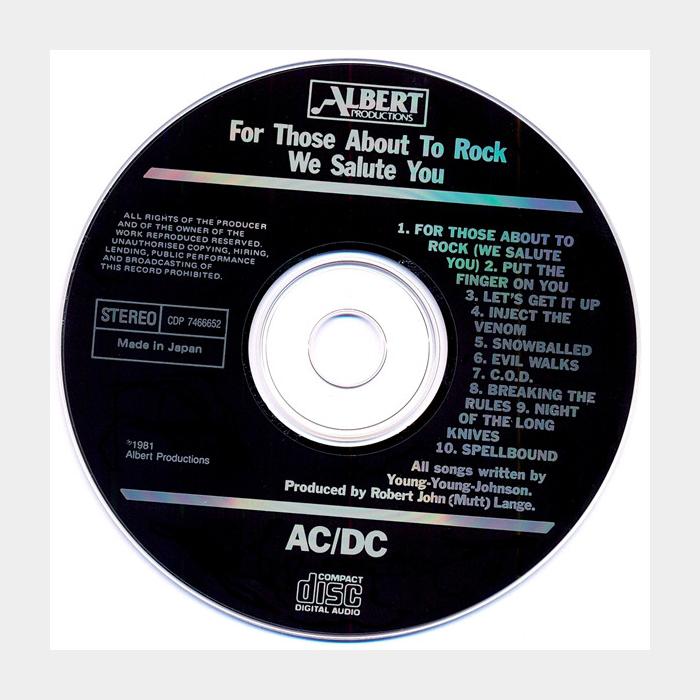 CD AC/DC - For Those About To Rock We Salute You