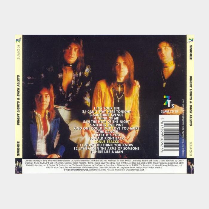 CD Smokie - Bright Lights & Back Alleys