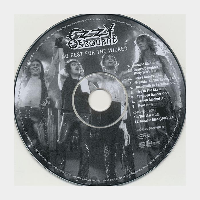 CD Ozzy Osbourne - No Rest For The Wicked