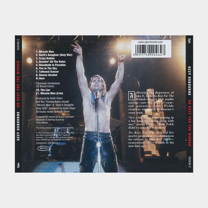 CD Ozzy Osbourne - No Rest For The Wicked