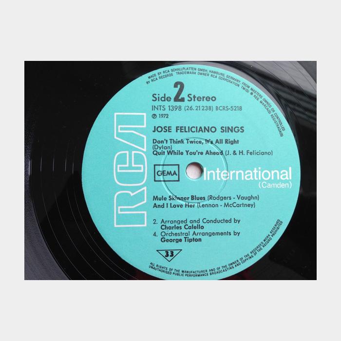 Jose Feliciano - Sings (ex+/ex)