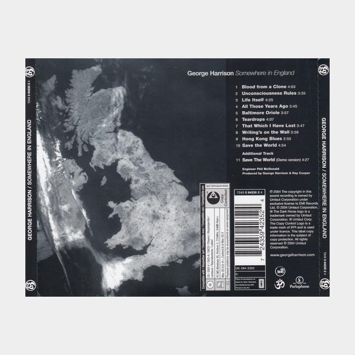 CD George Harrison - Somewhere In England