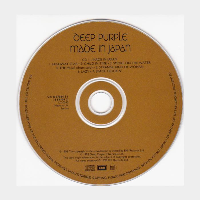 CD Deep Purple - Made In Japan 2CD