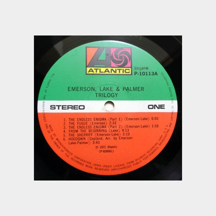 Emerson, Lake & Palmer - Trilogy (ex+/ex+, obi)