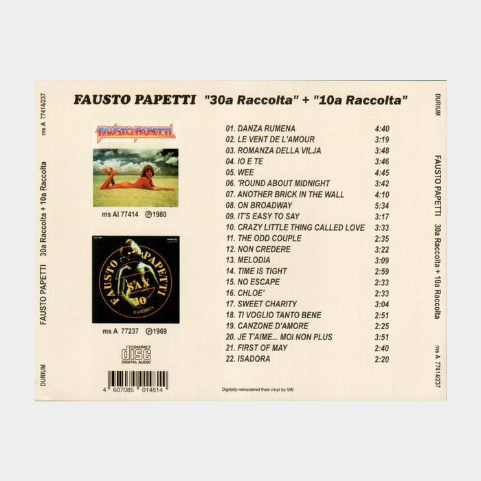CD Fausto Papetti - 30a Raccolta + 10a Raccolta