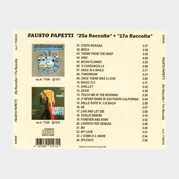 CD Fausto Papetti - 25a Raccolta + 17a Raccolta