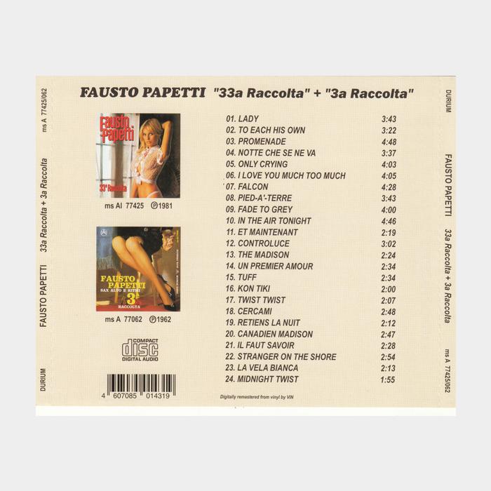 CD Fausto Papetti - 33a Raccolta + 3a Raccolta