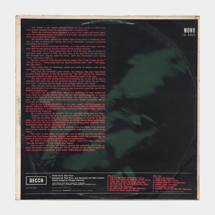 Alan Price - On His Head (ex+/ex-)
