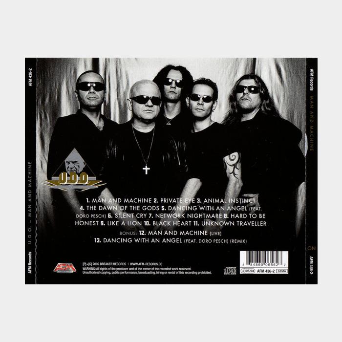 CD U.D.O. - Man And Machine