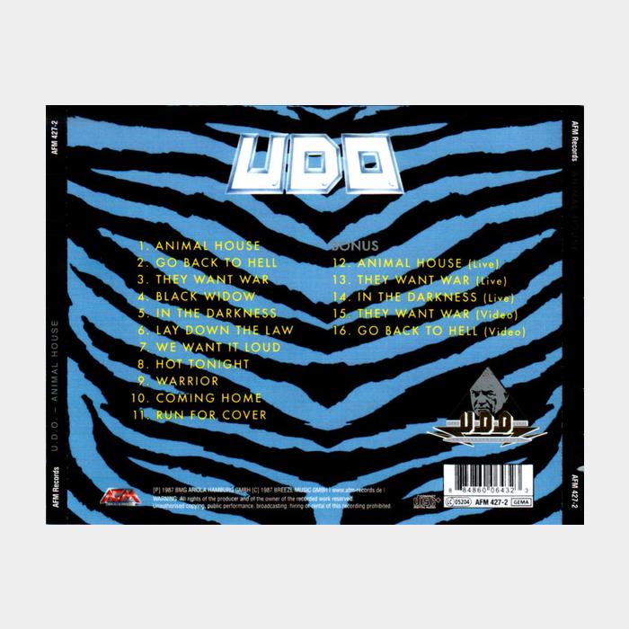 CD U.D.O. - Animal House