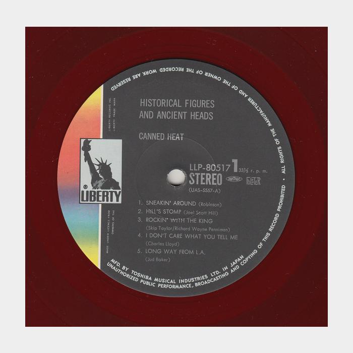 Canned Heat - Historical Figures & Ancient Heads (ex+/ex+,Red LP)