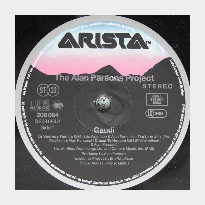 Alan Parsons Project - Gaudi (ex-/ex)