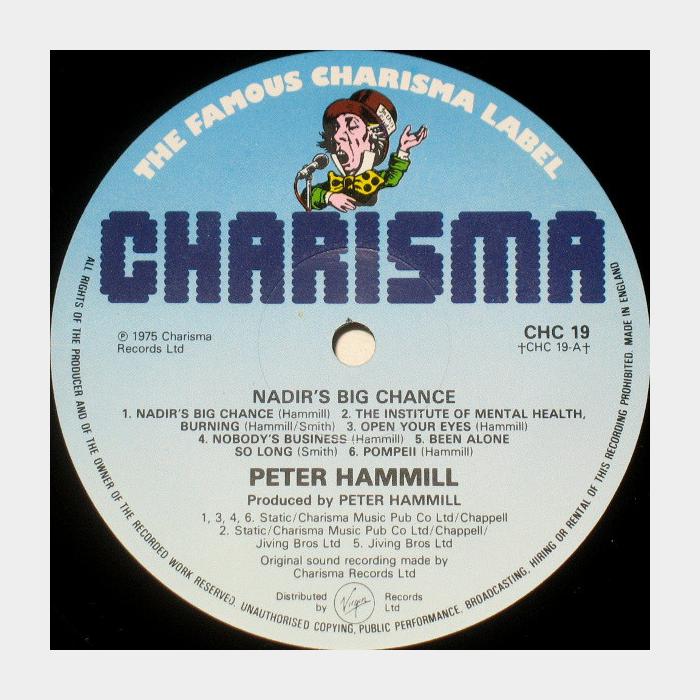 Peter Hammill - Nadir's Big Chance (ex+/ex)