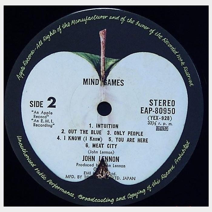 John Lennon - Mind Games (ex/ex, волна)
