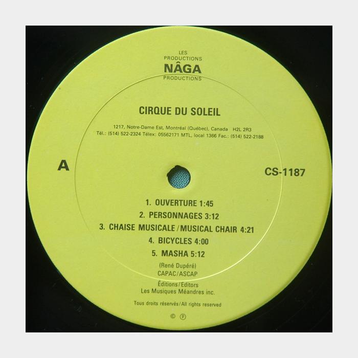 Cirque Du Soleil - Cirque Du Soleil (ex+/ex+)