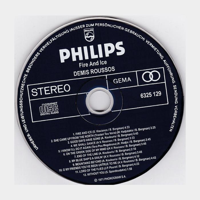 CD Demis Roussos - Fire And Ice