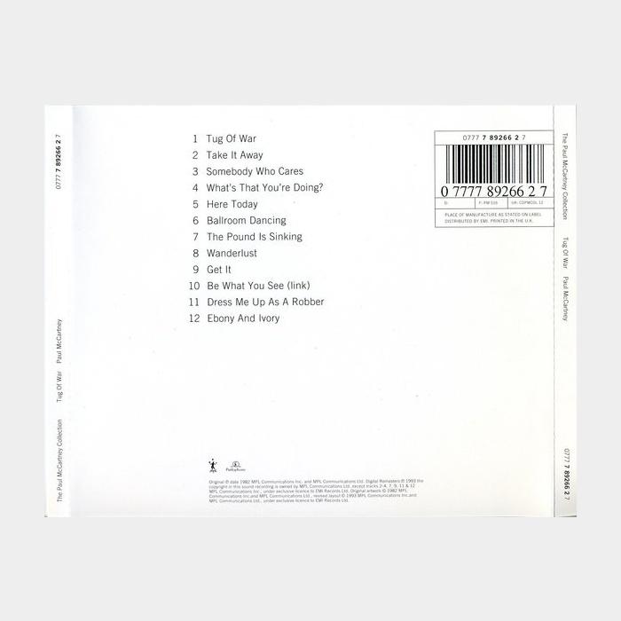 CD Paul McCartney - Tug Of War