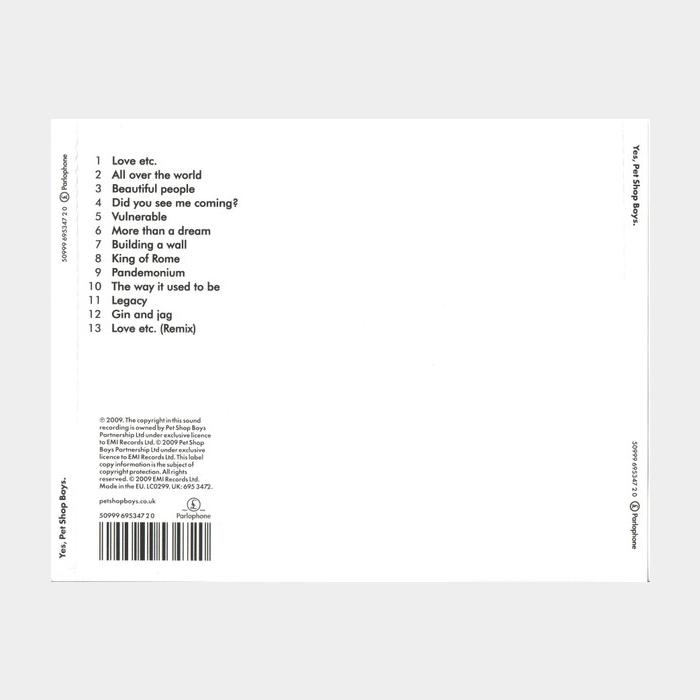 CD Pet Shop Boys - Yes