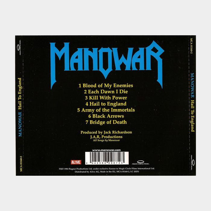 CD Manowar - Hail To England