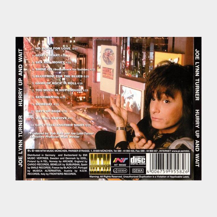 CD Joe Lynn Turner - Hurry Up & Wait