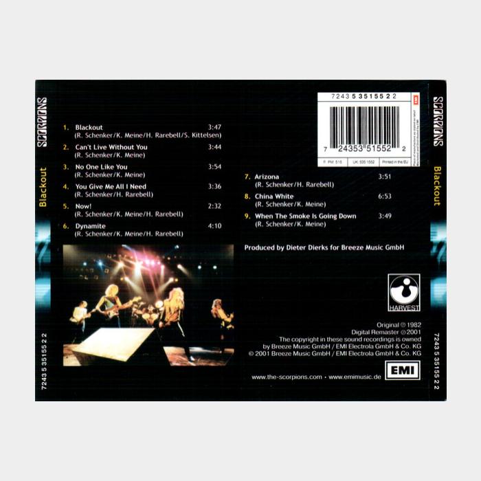 CD Scorpions - Blackout