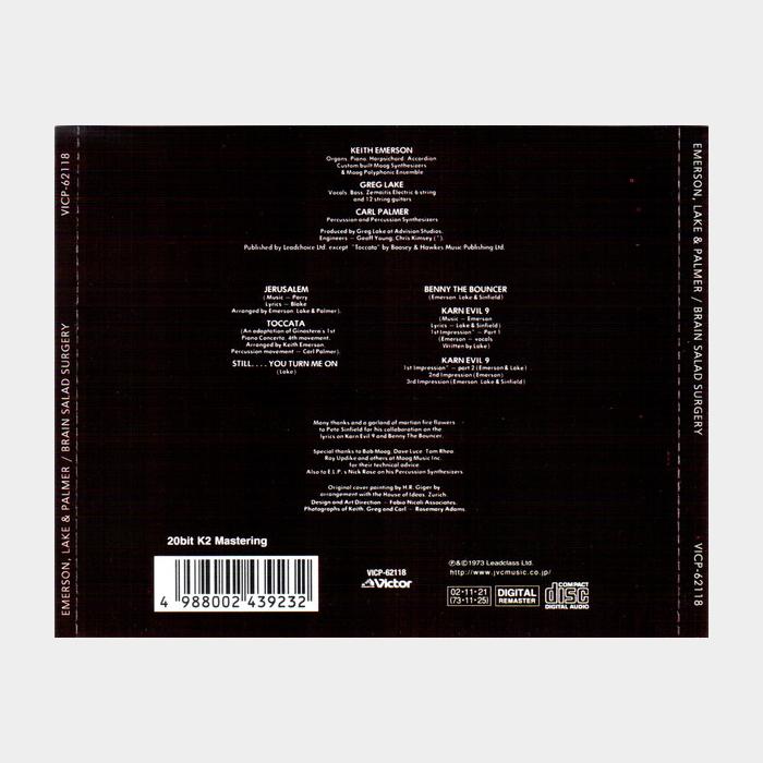 CD Emerson, Lake & Palmer - Brain Salad Surgery