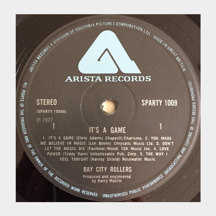 Bay City Rollers - It's A Game (ex+/ex+)