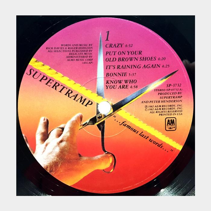 Supertramp - ...Famous Last Words... (ex/ex)