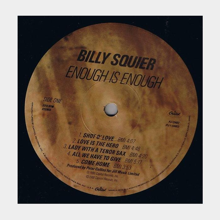 Billy Squier - Enough Is Enough (ex/ex)