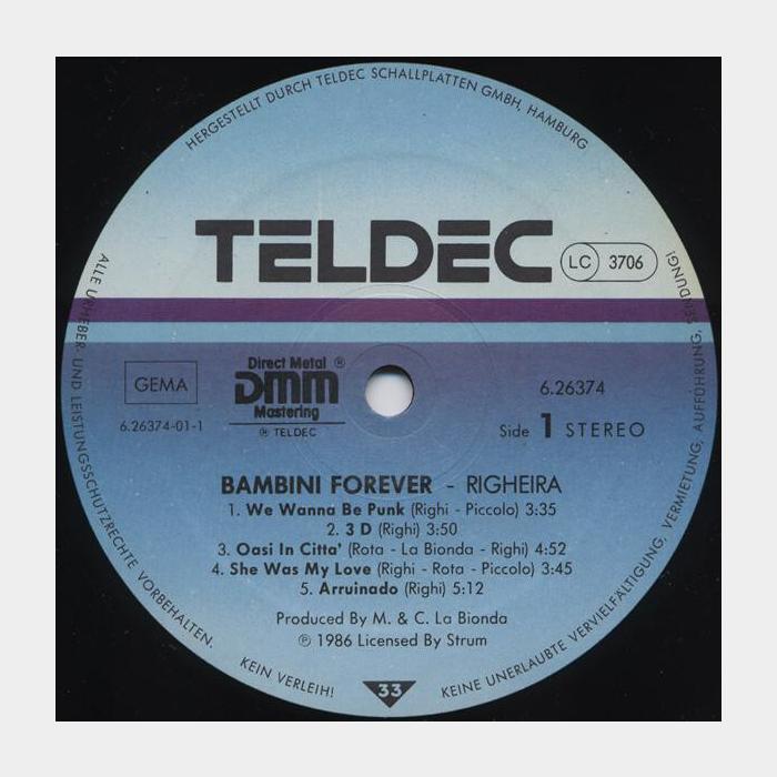 Righeira - Bambini Forever (ex+/ex+)