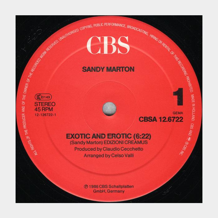 Sandy Marton - Exotic And Erotic (ex+/ex+, 45RPM)