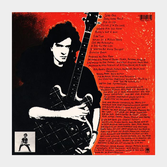 Billy Rankin - Growin' Up Too Fast (ex/ex+)