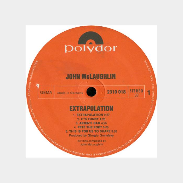 John McLaughlin - Extrapolation (ex+/ex+)