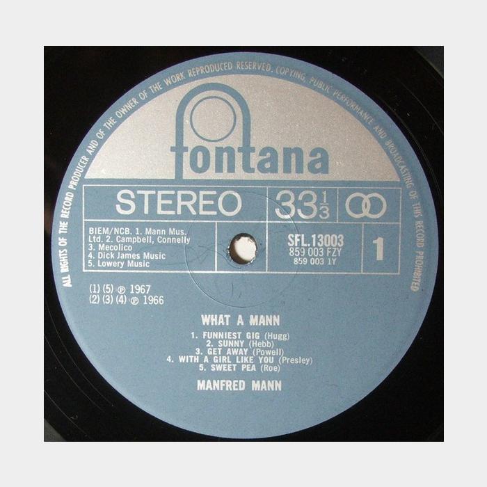Manfred Mann - What A Mann (ex+/ex)