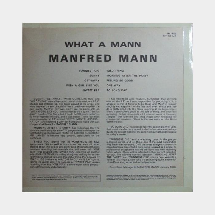 Manfred Mann - What A Mann (ex+/ex)