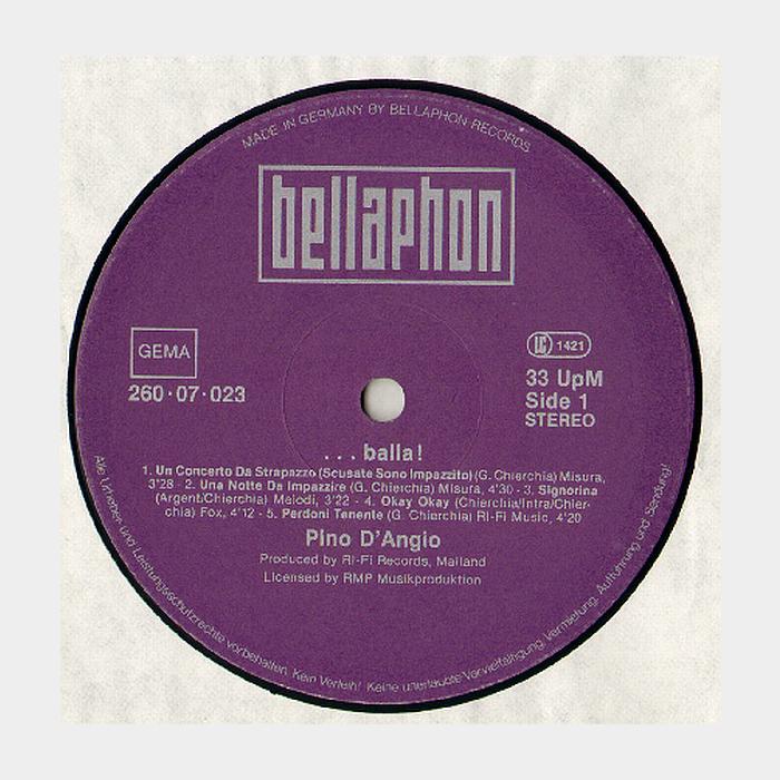 Pino D'Angiò - ...Balla! (ex/ex)