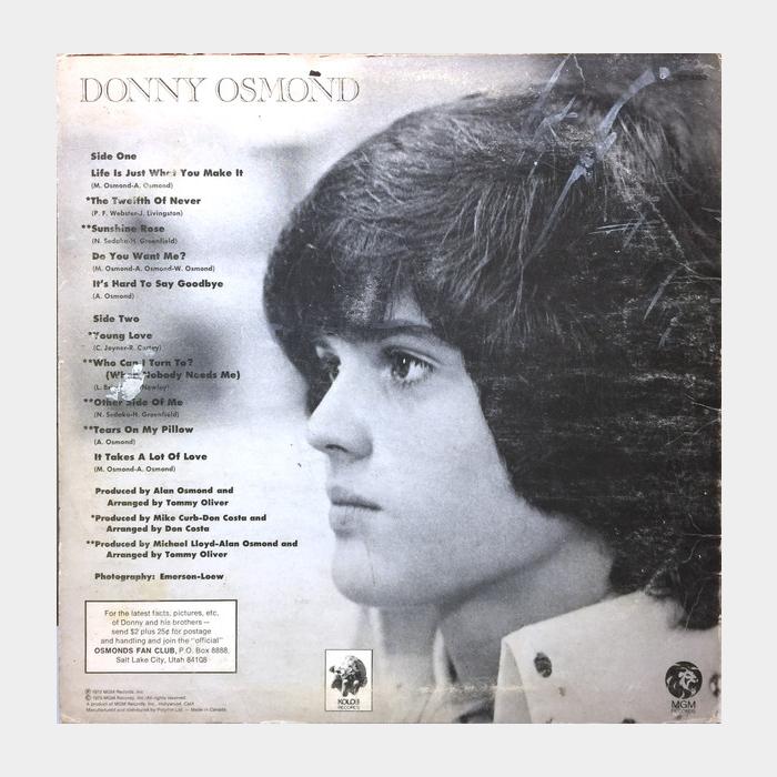 Donny Osmond - Alone Together (ex+/ex-)