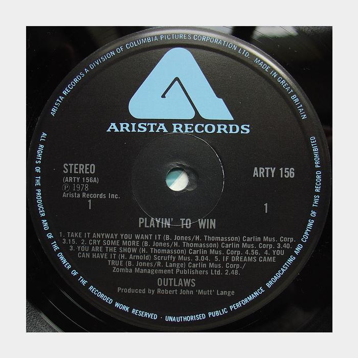 Outlaws - Playin' To Win (ex+/ex+)