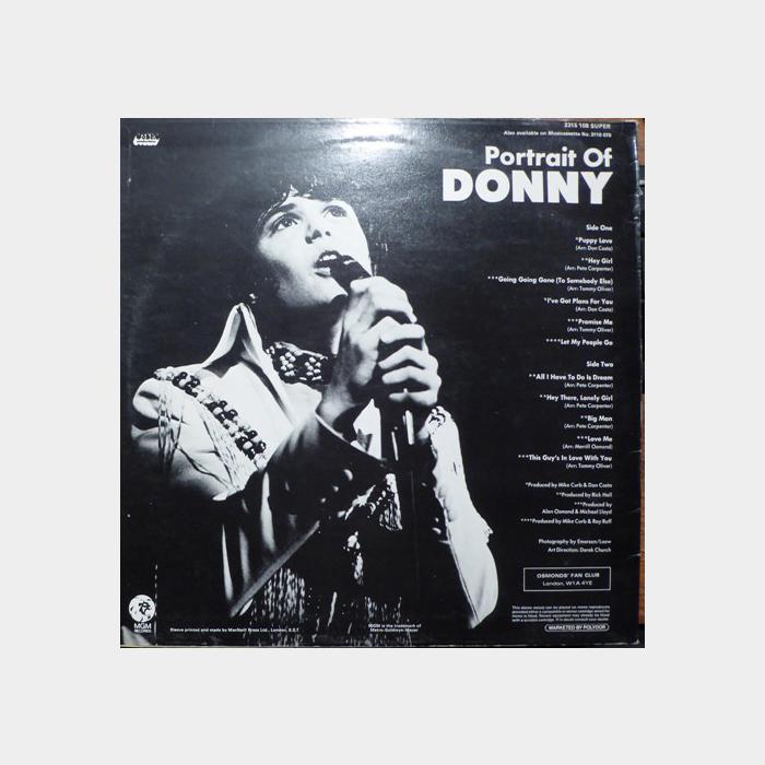 Donny Osmond - Portrait Of Donny (ex+/ex)