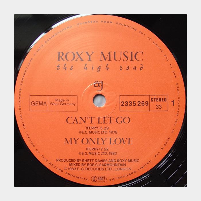 Roxy Music - The High Road (ex+/ex)