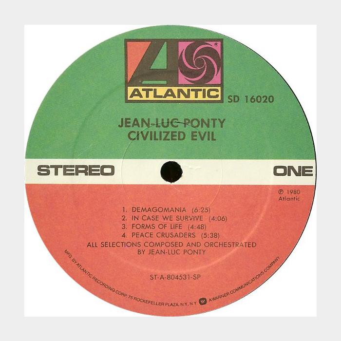Jean-Luc Ponty - Civilized Evil (ex+/ex+)