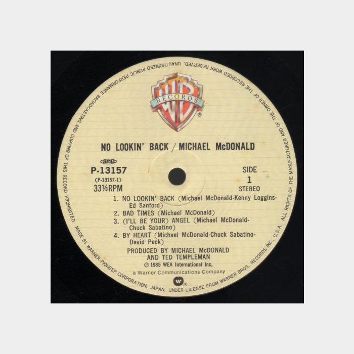 Michael McDonald - No Lookin' Back (ex+/ex+)