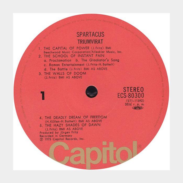 Triumvirat - Spartacus (ex+/ex+)